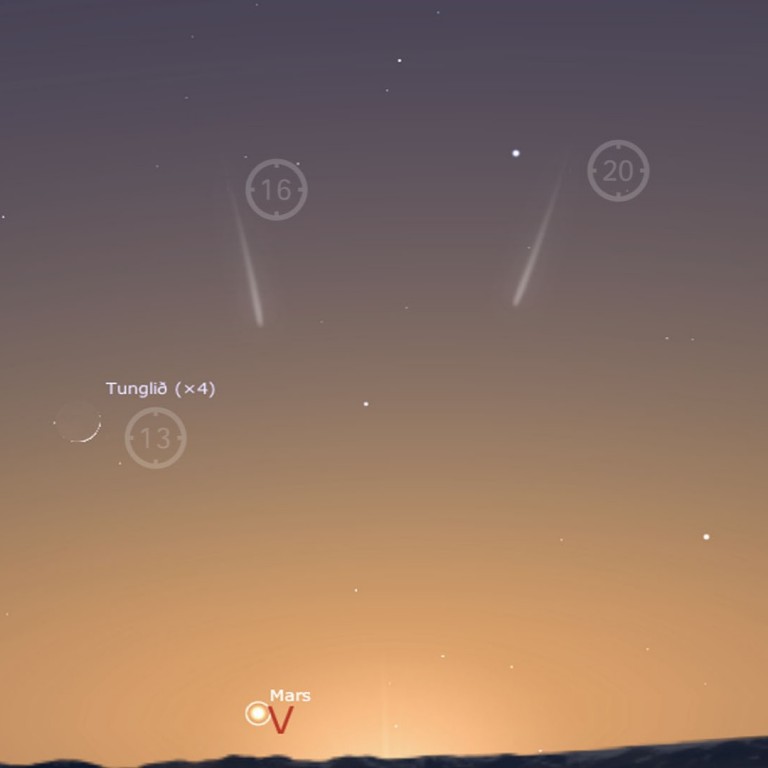 Halastjarna á himni annað kvöld