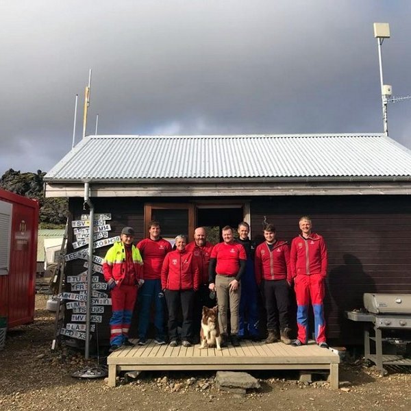 Hópurinn sem var á vakt fyrri hluta vikunnar. Myndir: Húni.is