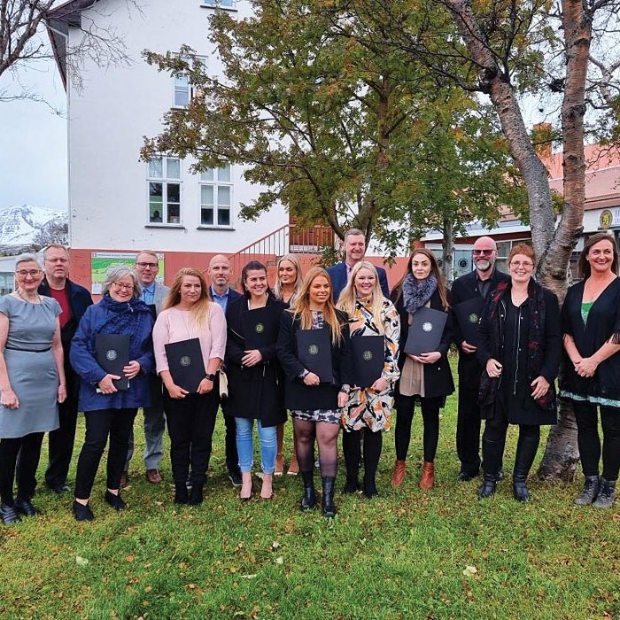 Brautskráningarnemar haustið 2021. MYND: HÓLAR.IS