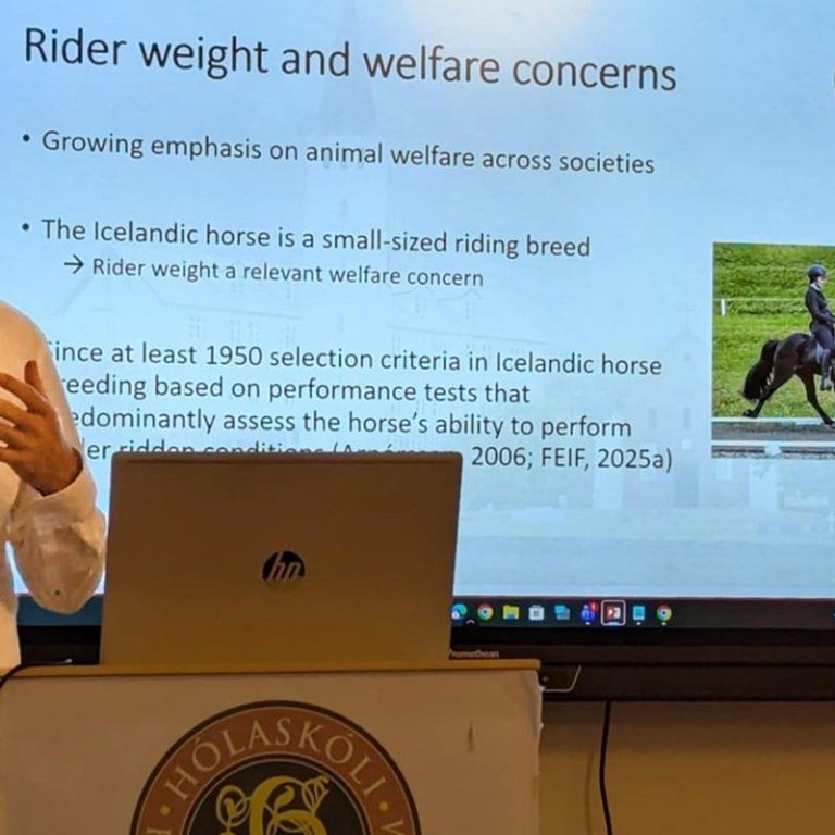 Frá meistaravörn Jóhannesar. MYND AF HÓLAR.iS