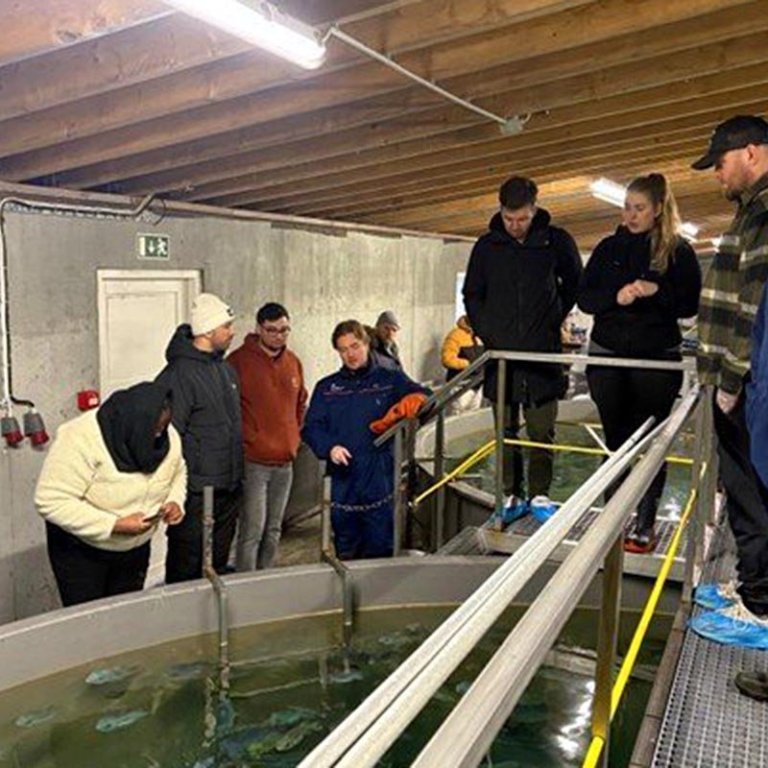 Frá vettvangsferðinni. MYND AF HÓLAR.IS