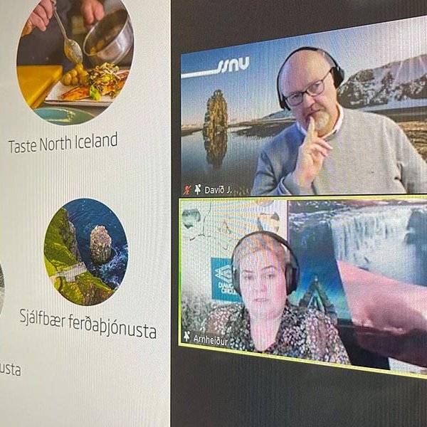Skjáskot af Zoom-fundi Haustdegi ferðaþjónustunnar á Norðurlandi vestra. Myndin er af Facebook-síðu SSNV.