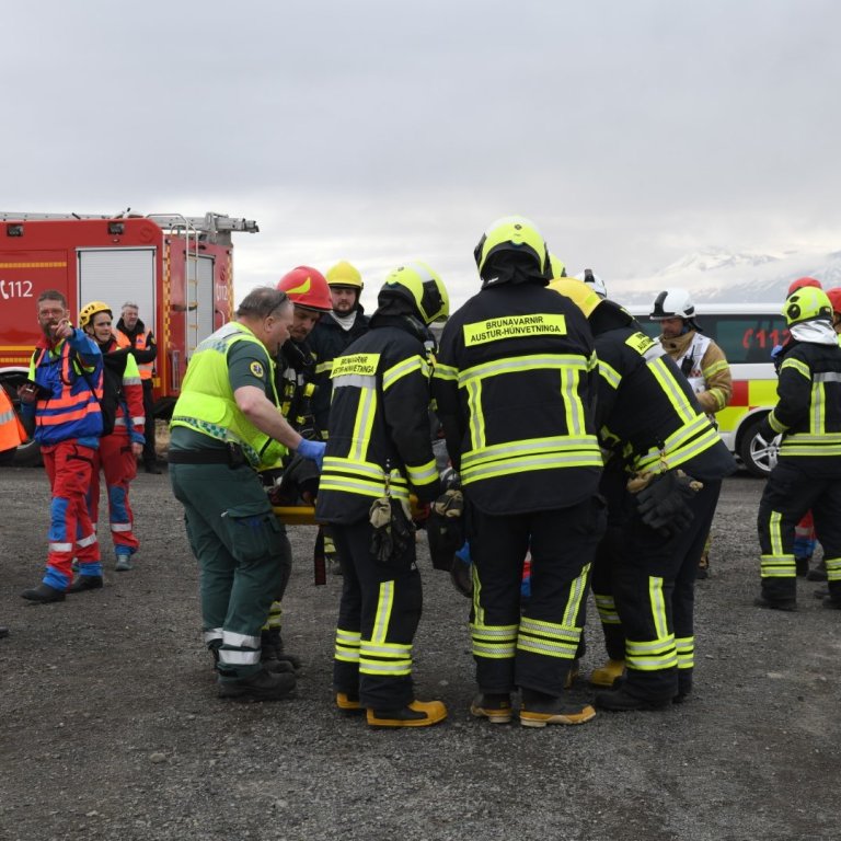 Æfing í fullum gangi. MYND HBE