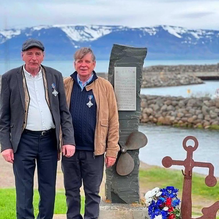 Finnur og Björn á sjómannadaginn. MYND AF FB