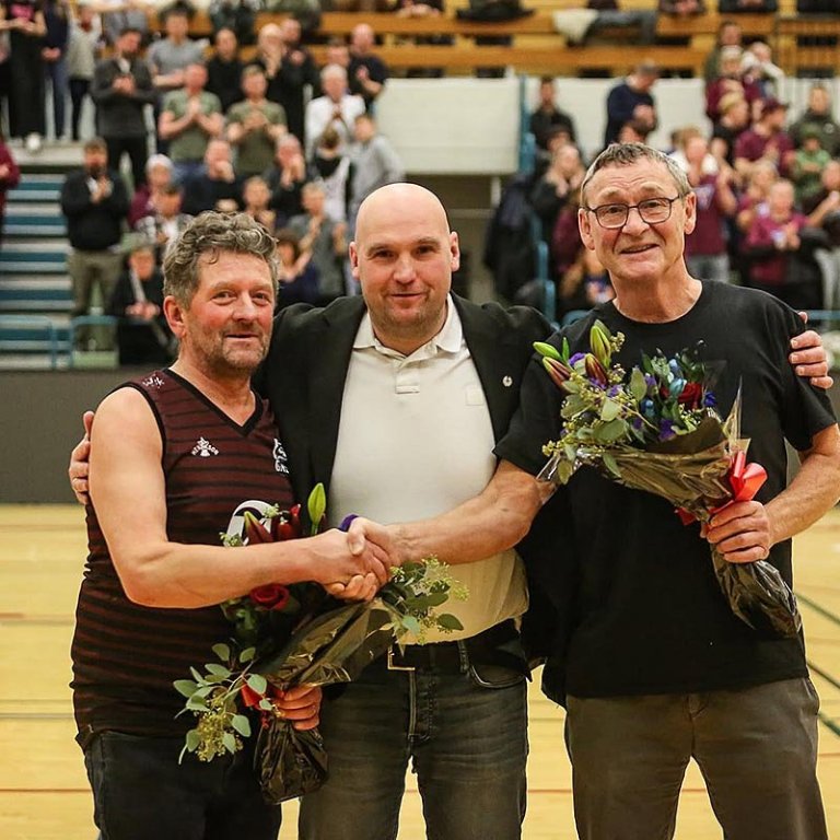 Þórólfur Óli, Dagur Þór formaður og Siggi Frosta. MYND AF FB-SÍÐU TINDASTÓLS