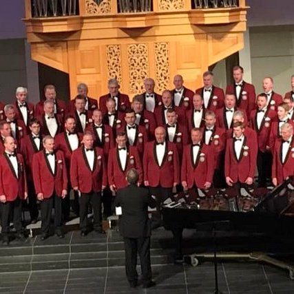 Karlakórinn Heimir í Langholtskirkju sl. föstudagskvöld. Mynd: Ragnheiður Þórólfsdóttir.