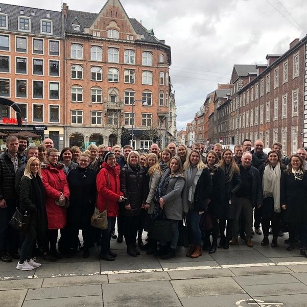 Hópurinn á heimleið. Aðsend mynd.