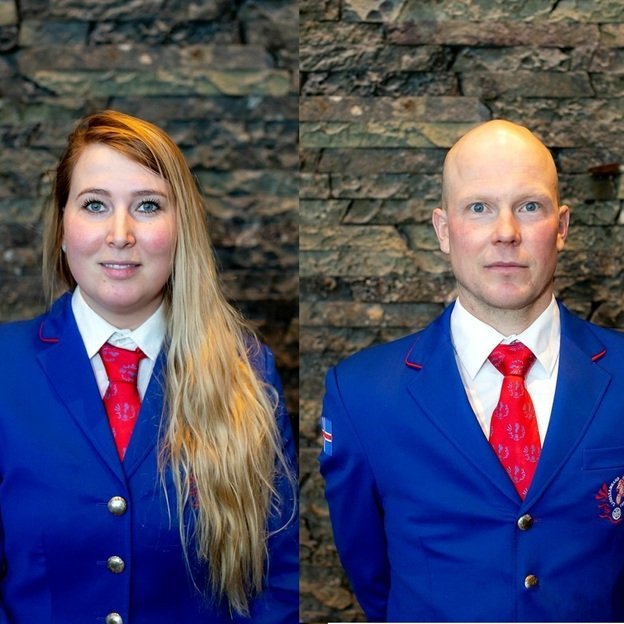 Helga Una Björnsdóttir, Hestamannafélaginu Þyt, og Þórarinn Eymundsson, Skagfirðingi. Myndir af lhhestar.is.