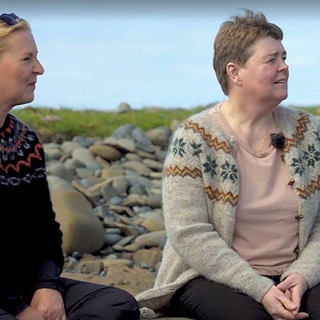 Helga Björg er til hægri á myndinni. SKJÁSKOT AF RÚV