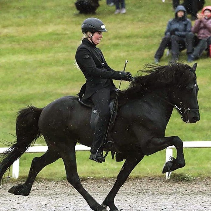 Helga Una Björnsdóttir á fullri ferð. MYND: ÓÐINN ÖRN JÓHANNSSON