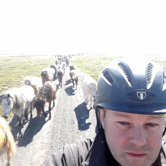 Sigfús Ingi á ferð um Þingeyjarsýslur sl. sumar. Aðsend mynd.