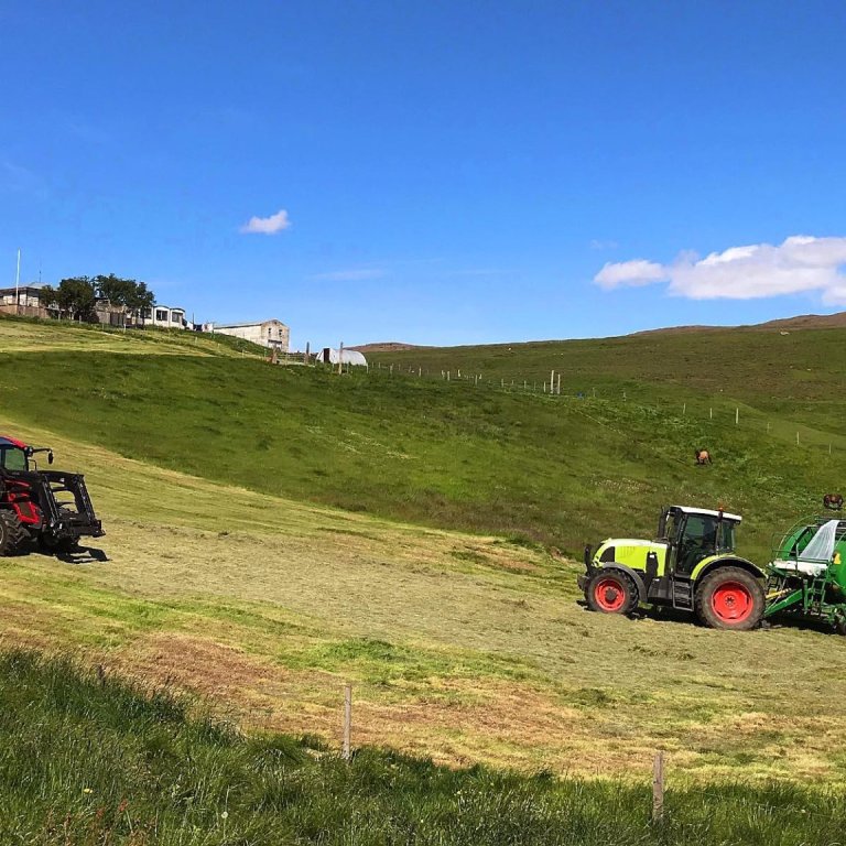 Úr heyskap í Skagafirði. Mynd: ÓAB