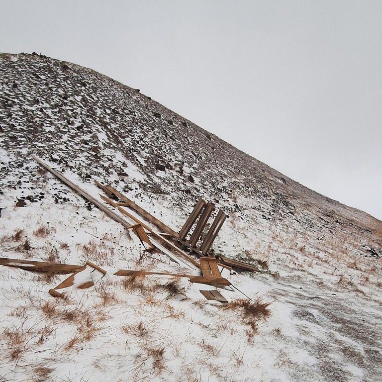 Stiginn ekki lengur á sínum stað. MYNDIR: DÓRA