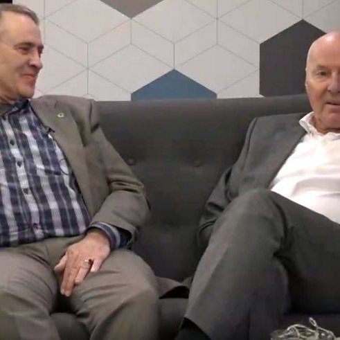 Hjalti Pálsson og Sölvi Sveinsson í Föstudagsþætti N4. Mynd: skjáskot af vídeói.