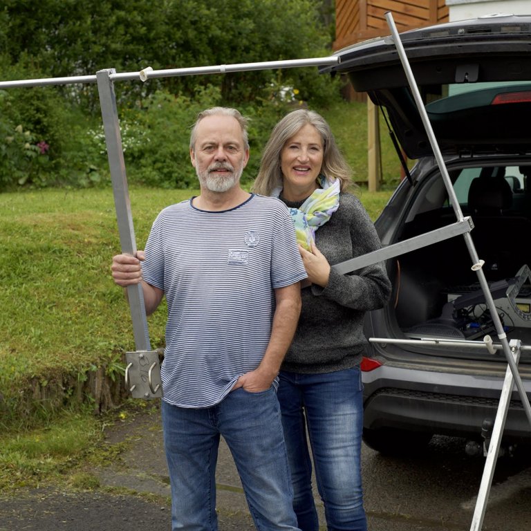 Hjónin Gunnar Smári Helgason og Kristín Sigurjónsdóttir eigendur Hljóðsmárans ehf. MYND: Sigurður Ægisson