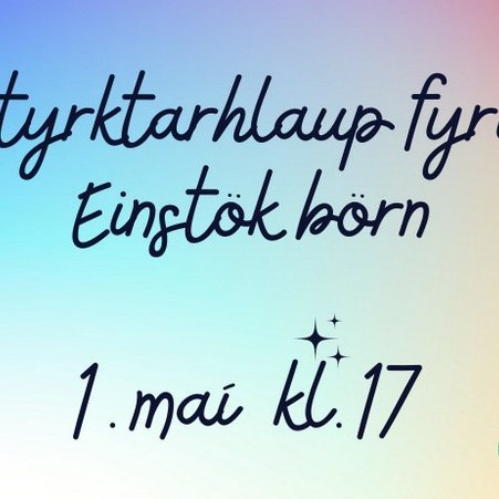 Styrktarhlaup Einstakra barna á Sauðárkróki þann 1. maí