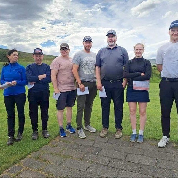 Frá vinstri til hægri: Sigríður Elín, Magnús Gunnar, Gestur, Andri Þór, Guðmundur Ágúst, Una Karen og Davíð. Mynd: GSS.is