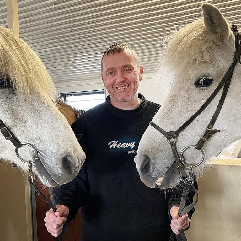 Högni Elfar í góðum félagsskap. AÐSEND MYND