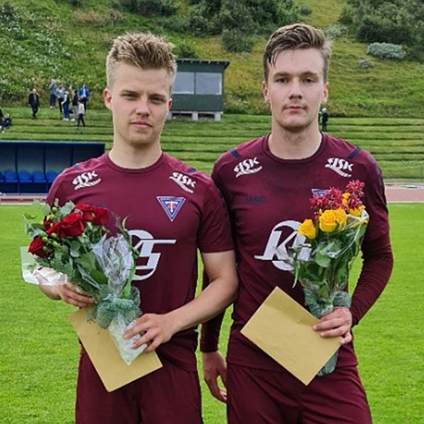 Hólmar Daði og Jónas Aron. MYND: RÚNAR RÚNARSSON