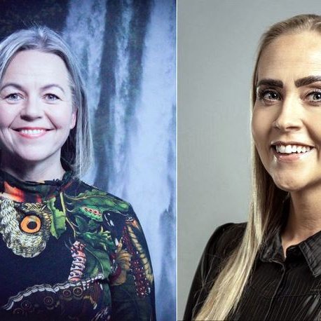 Hólmfríður Árnadóttir og Álfhildur Leifsdóttir.