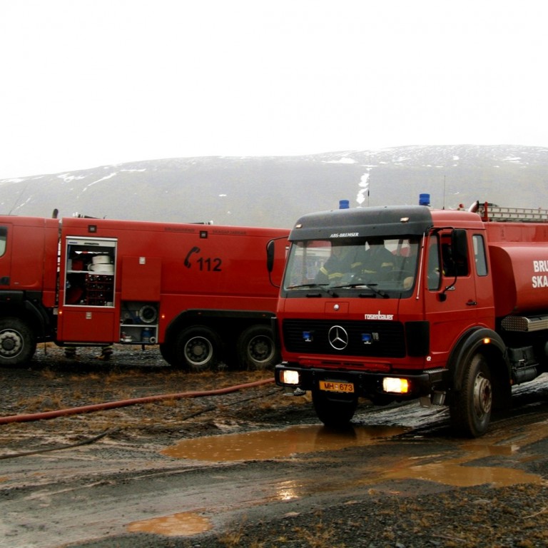 Frá hópslysaæfingu í Skagafirði árið 2012.