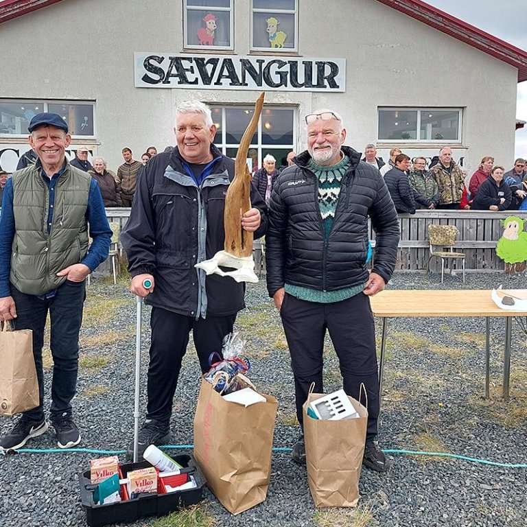 Efstu menn í hrútadómum 2023. AÐSEND MYND