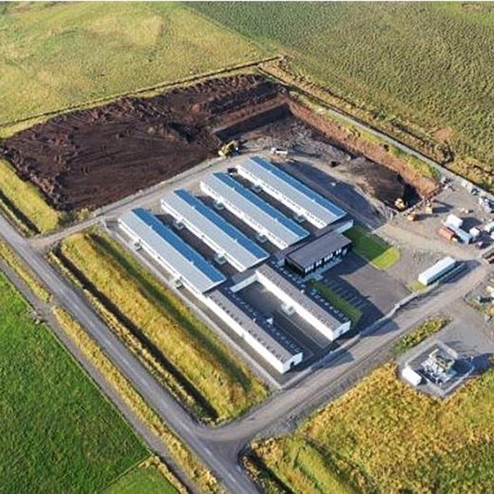 Séð yfir gagnaver Borealis á Blönduósi en myndin er frá því árið 2023 og talsvert hefur verið byggt á svæðinu frá því myndin var tekin.  MYND: HÖSKULDUR B. ERLINGSSON