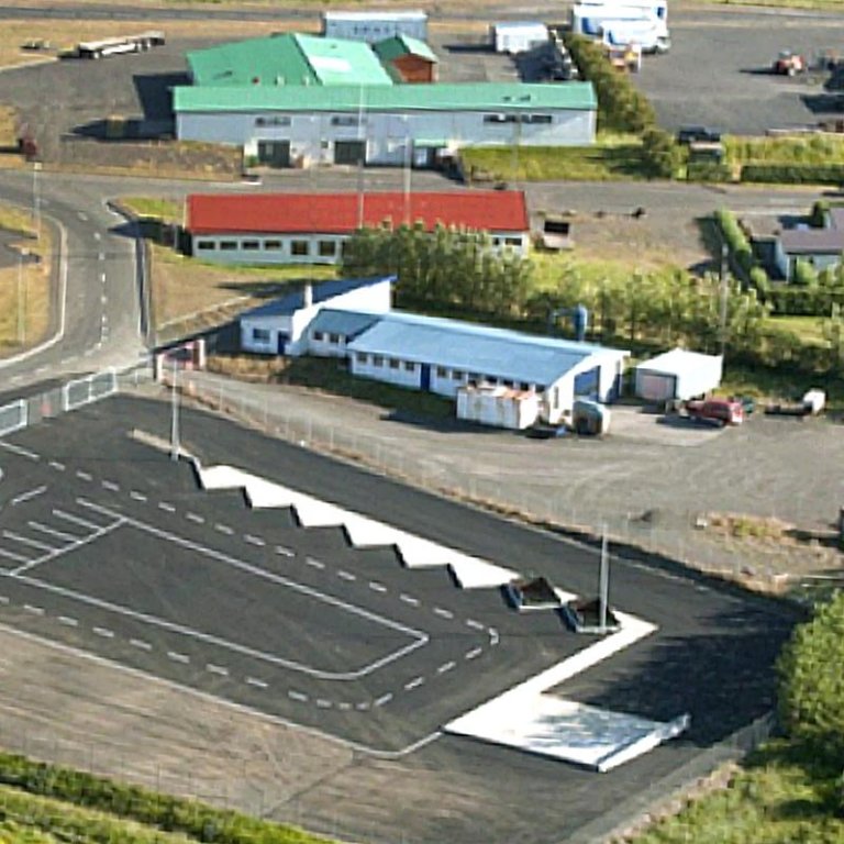 Séð yfir gámasvæði Terra á Blönduósi. MYND AF VEF TERRA