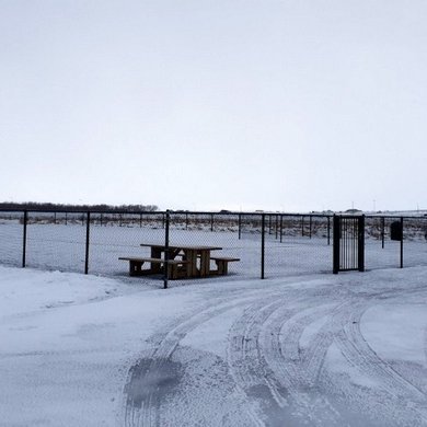 Nýja hundasvæðið við Borgargerði á Sauðárkróki. Mynd:skagafjordur.is