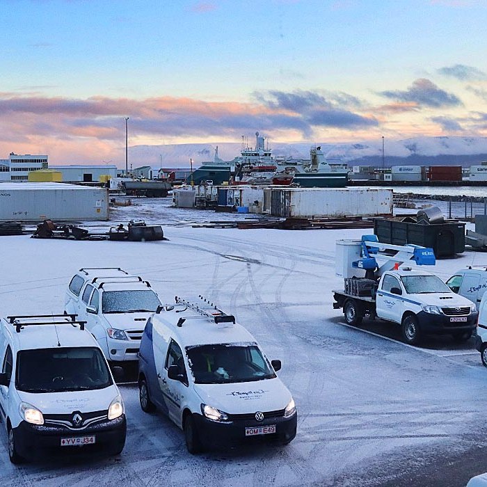 Útsýnið af skrifstofu Feykis á Hesteyrinni á Króknum. MYND: ÓAB