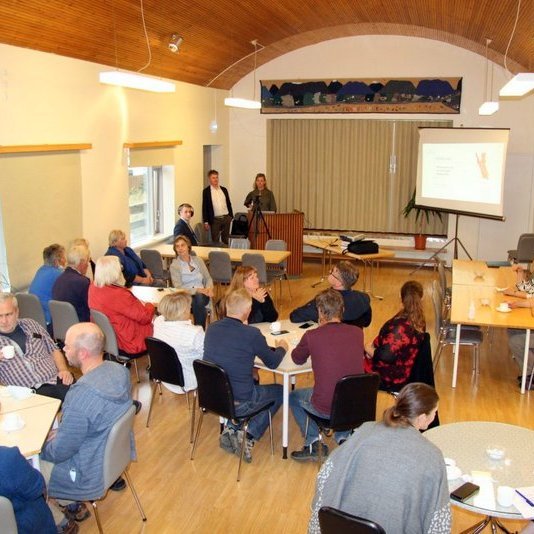 Frá íbúafundi í Héðinsminni í Akrahreppi 26. ágúst 2021. Mynd: Sæþór Már.