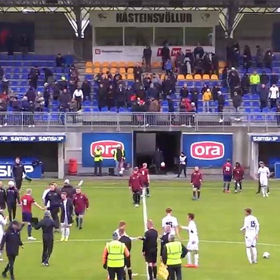 7-0 voru lokatölurnar á Hásteinsvelli í Eyjum. SKJÁMYND