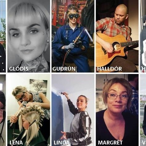 Þeir tíu sem kosningin stendur um. Mynd:visir.is