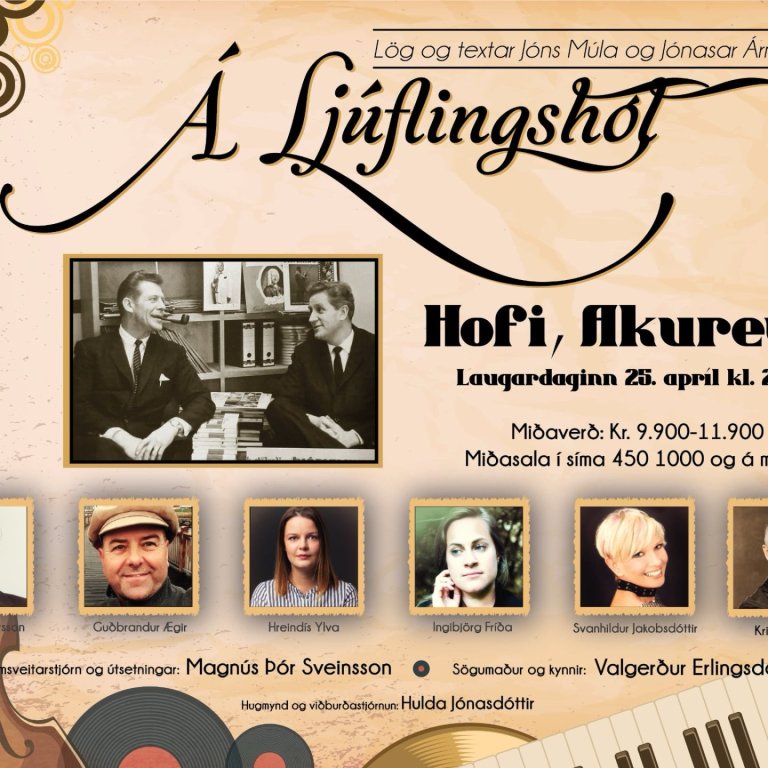 Það verður notaleg kvöldstund í Hofi.