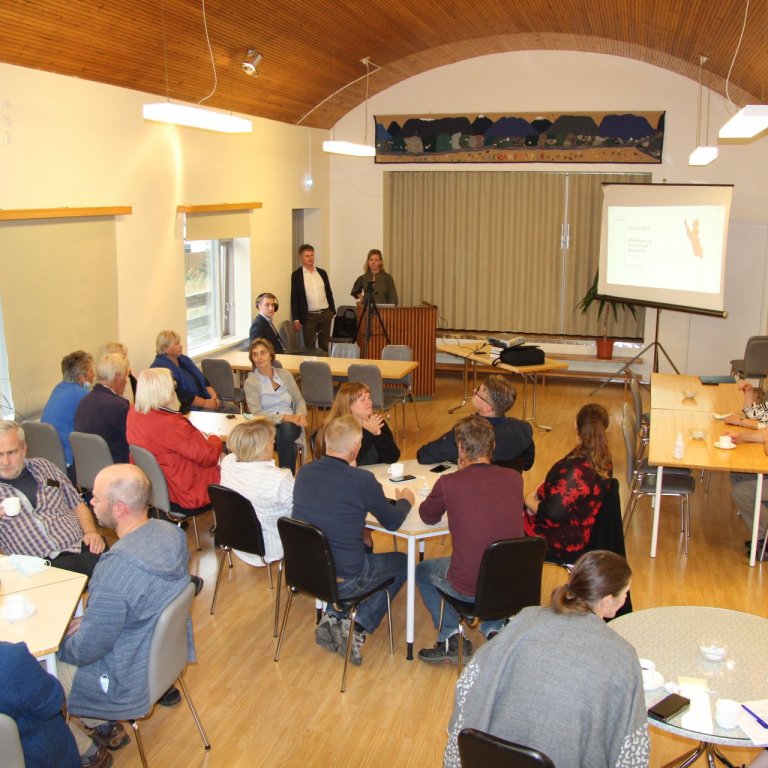 Frá íbúafundinum í Héðinsminni í Akrahreppi. Mynd: SMH.