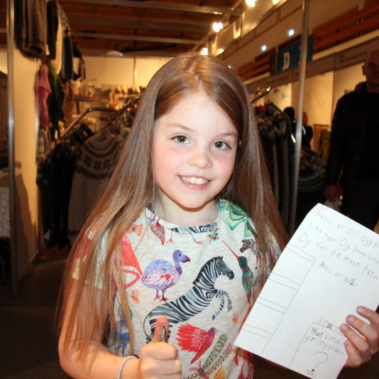 Glódís með fréttina tilbúna. Mynd: PF.