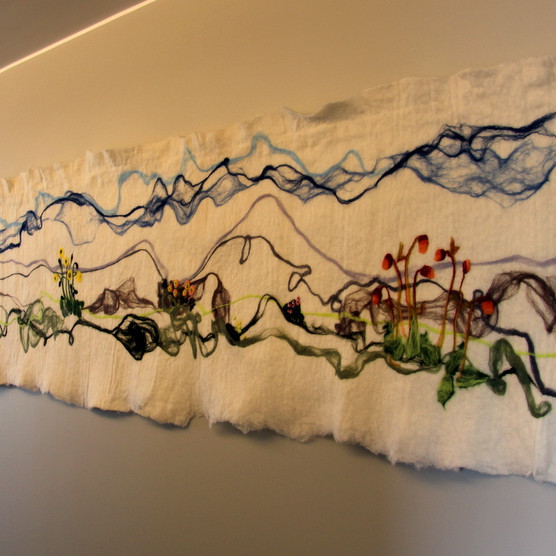 Eitt verkanna á sýningunni. Mynd:FE