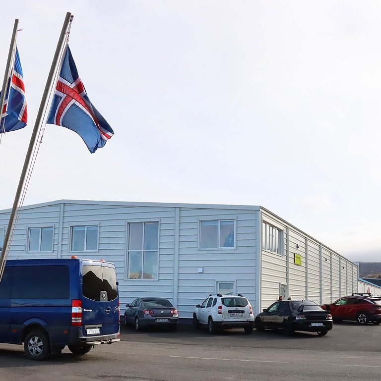 Húsakynni Fiskmarkaðs Sauðárkróks á Sandeyrinni á Króknum. MYNDIR: ÓAB