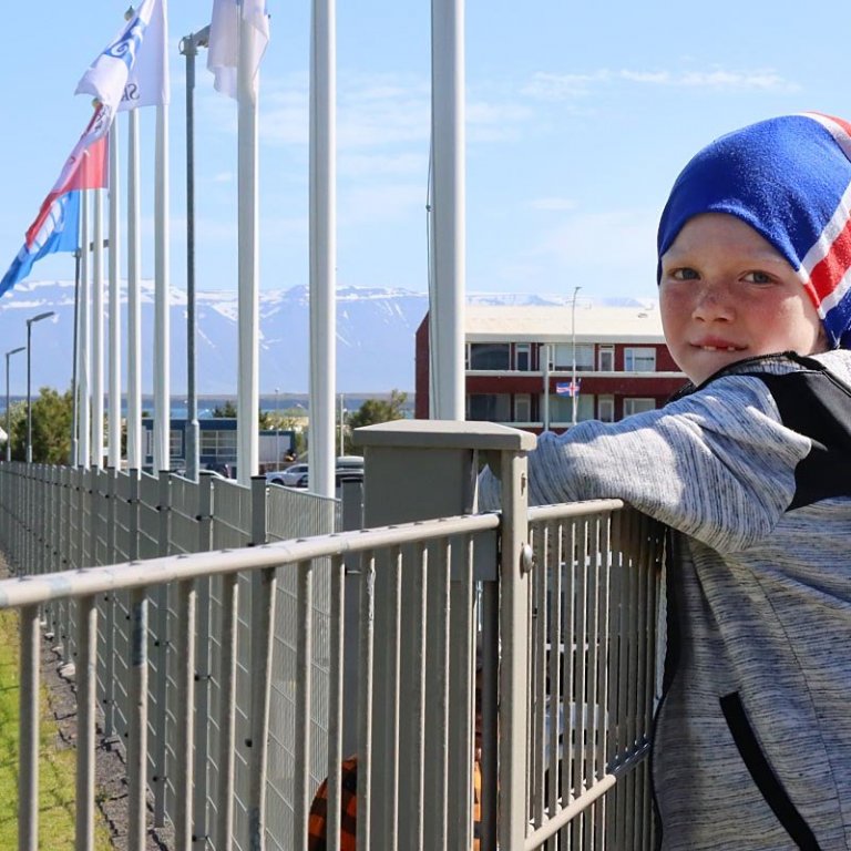 Beðið eftir að mótið hefjist. MYNDIR: ÓAB