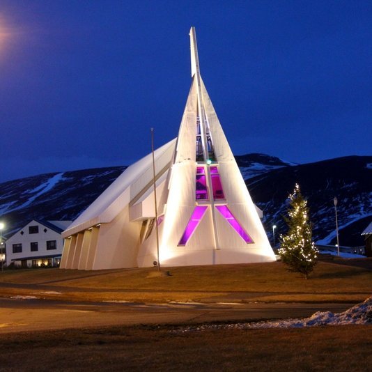 Hólaneskirkja á Skagaströnd. Mynd:FE