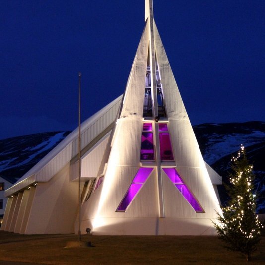 Hólaneskirkja á Skagaströnd. Mynd:FE