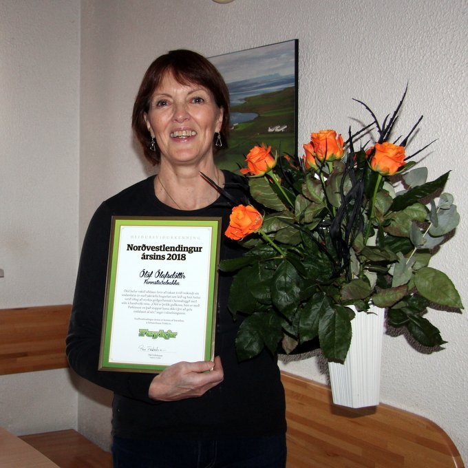 Maður ársins á Norðurlandi vestra, Ólöf Ólafsdóttir. Mynd:FE