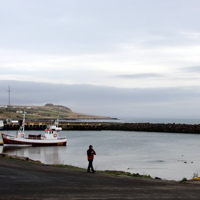 Við Hvammstangahöfn. Mynd:FE