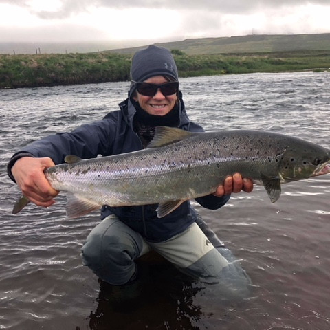 Ánægður veiðimaður. Mynd: Sturla Birgisson