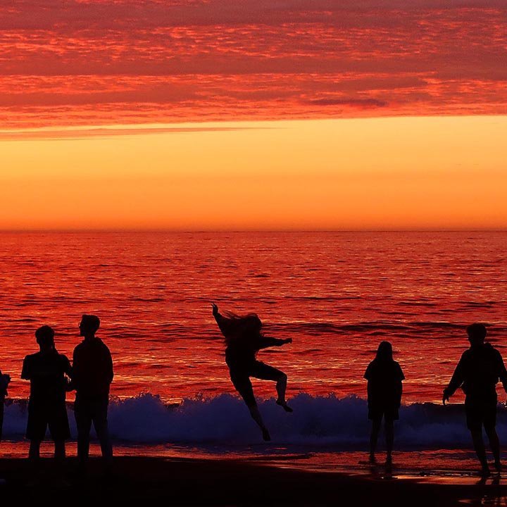 Leikur í fjörinni. MYNDIR: ÓAB
