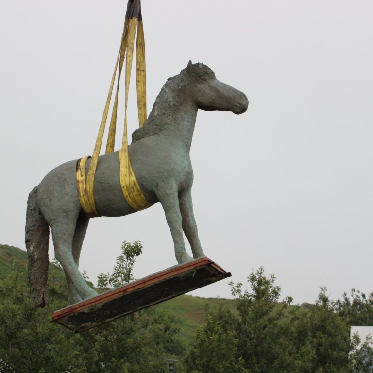 Faxi var síðan flugvakur eftir allt. Mynd: SMH