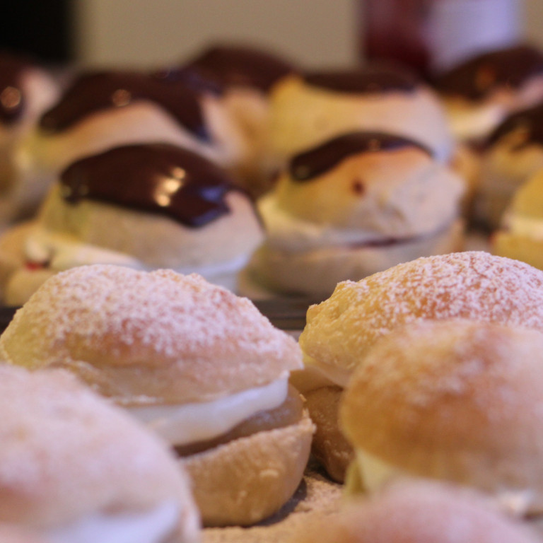 Sænskar bolludagsbollur. Mynd: Eldhússystur.