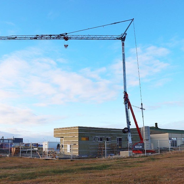 Leikskóli í byggingu á Hofsósi. MYNDIR: SVF. SKAGAFJÖRÐUR