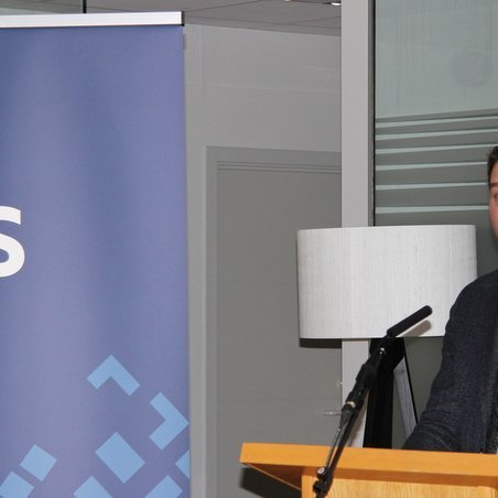 Ásmundur Einar Daðason, félags- og barnamálaráðherra, kynnti breytingar sem fyrirhugaðar eru hjá HMS. Mynd: PF.