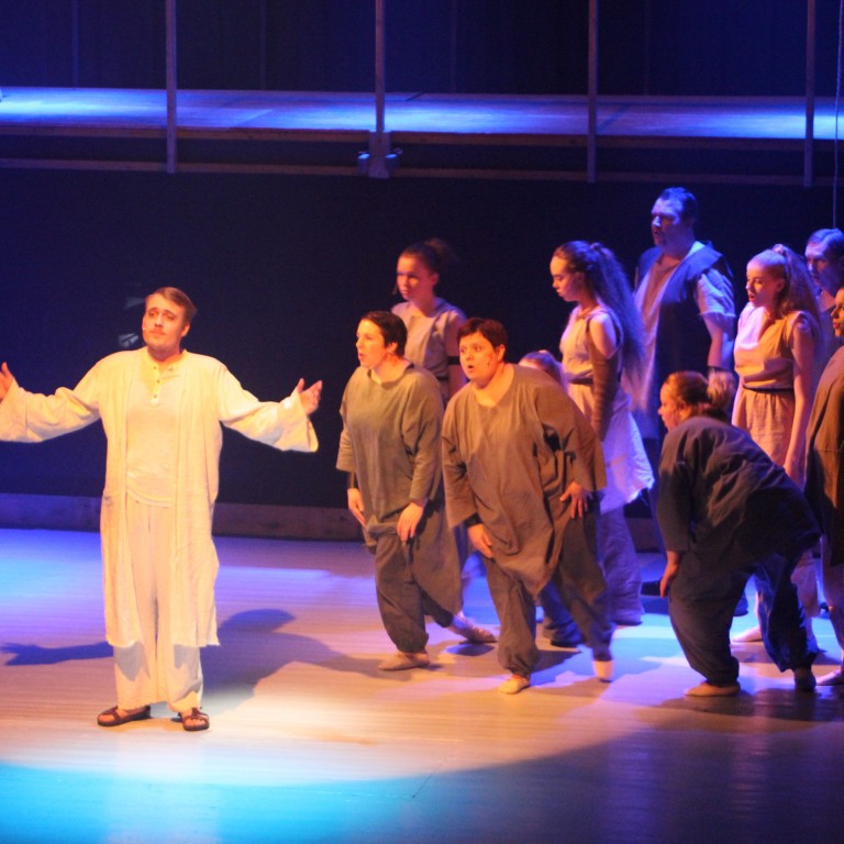 Frá lokasýningunni á Súperstar. Mynd: KSE